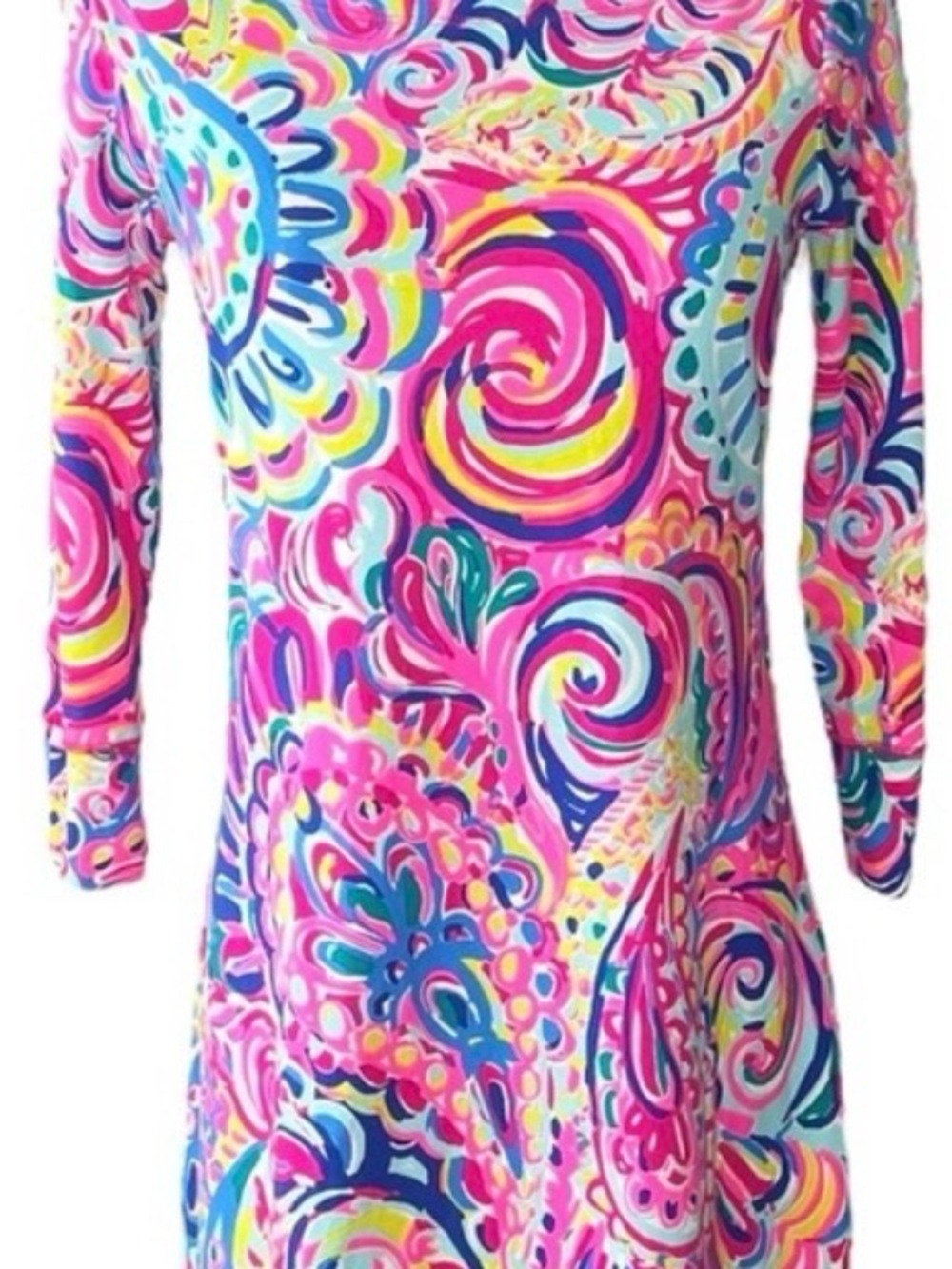 Lilly Pulitzer Pink Multicolor Swirl Long-Sleeve Bodysuit